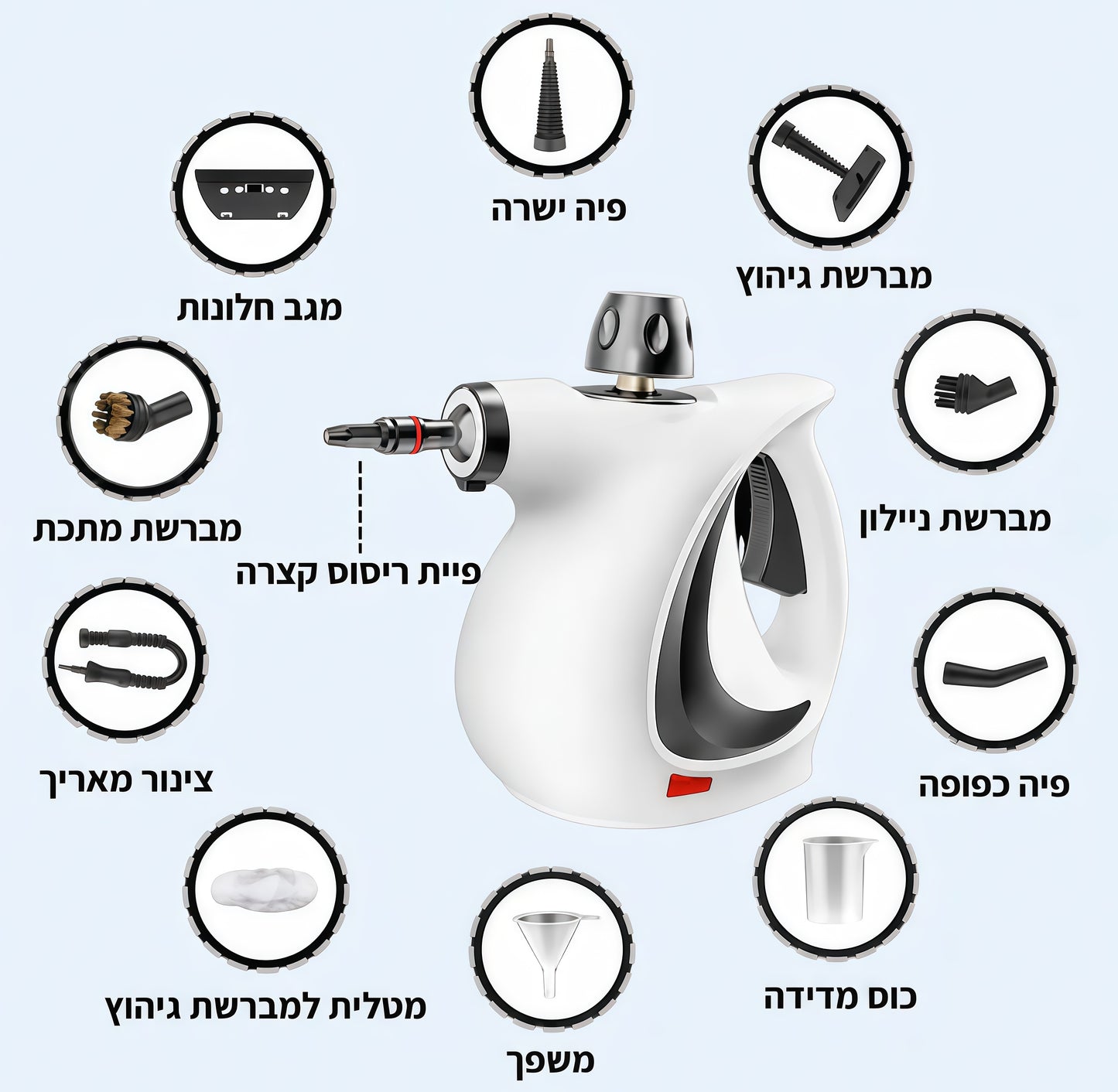 מנקה קיטור עם אדים