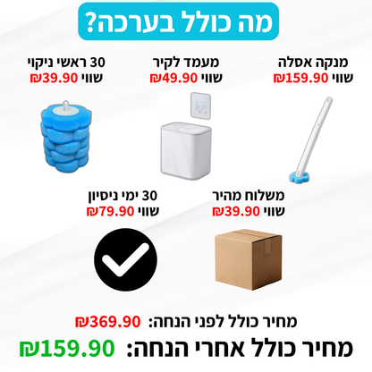 מברשת האסלה של LEVORA